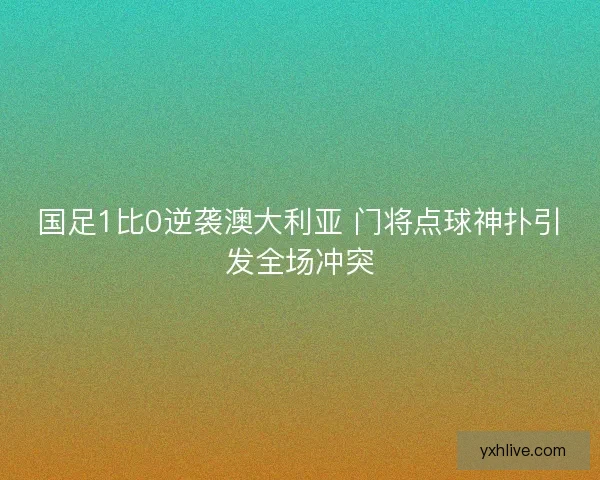 国足1比0逆袭澳大利亚 门将点球神扑引发全场冲突